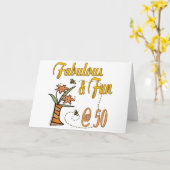 50e verjaardag cadeautjes kaart (Gele Bloem)