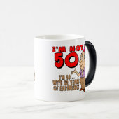 50e verjaardag cadeautjes magische mok (Voorkant rechts)