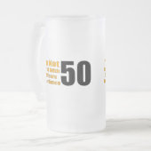 50e verjaardag cadeautjes matglas bierpul (Voorkant links)