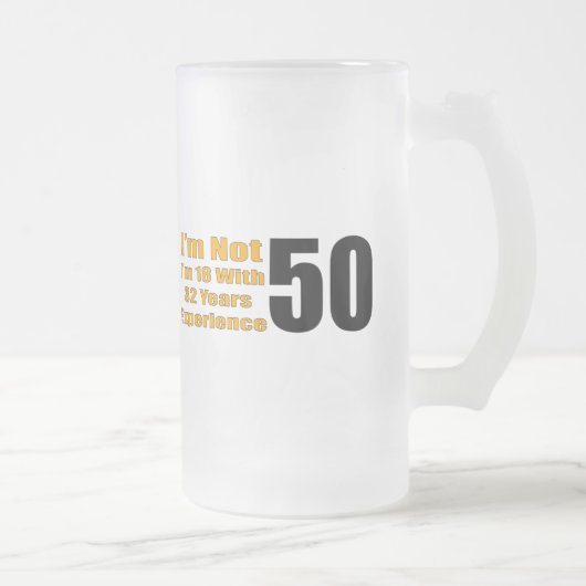 50e verjaardag cadeautjes matglas bierpul (Rechts)