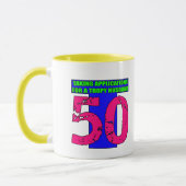 50e verjaardag cadeautjes mok (Links)