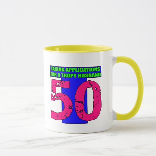 50e verjaardag cadeautjes mok (Rechts)