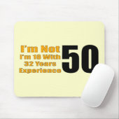 50e verjaardag cadeautjes muismat (Met muis)