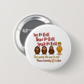 50e verjaardag cadeautjes ronde button 5,7 cm (Voorkant /achterkant)