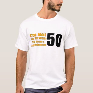 50e verjaardag cadeautjes t-shirt