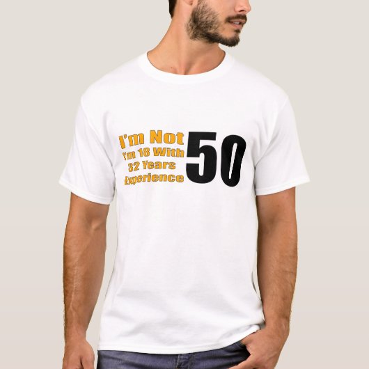 50e verjaardag cadeautjes t-shirt (Voorkant)