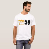 50e verjaardag cadeautjes t-shirt (Voorkant volledig)