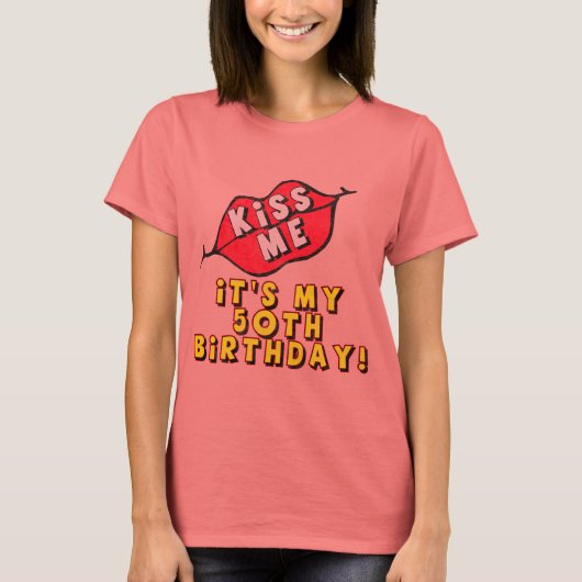 50e verjaardag cadeautjes t-shirt (Voorkant)