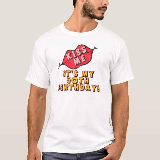 50e verjaardag cadeautjes t-shirt (Voorkant)