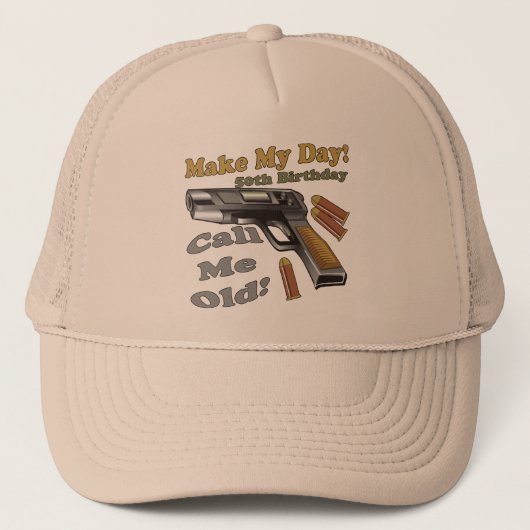 50e verjaardag cadeautjes trucker pet (Voorkant)