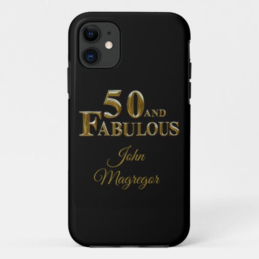 50e verjaardag Case-Mate iPhone case (Achterkant)