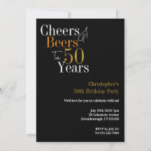 50e Verjaardag Cheers en Bier Feest