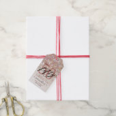 50e verjaardag Chic Glitter Ombre Dank u Cadeaulabel (Met Touw)