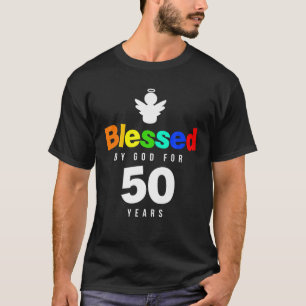 50e verjaardag Christelijk cadeau van God voor 50 T-shirt
