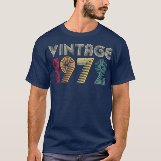 50e verjaardag Classic 1972  Mannen Vrouwen T-shirt (Voorkant)