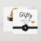 50e verjaardag Cocktails ballonnen Kaart (Voorkant / Achterkant)