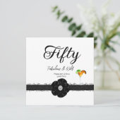 50e verjaardag Cocktails ballonnen Kaart (Staand voorkant)