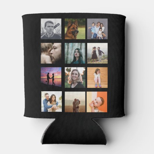 50e verjaardag Creëer Uw eigen multi-foto Blikjeskoeler (Achterkant)