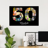 50e verjaardag Creëer Uw eigen multi-foto Poster (Thuiskantoor)