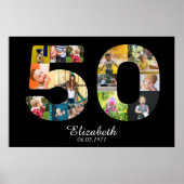50e verjaardag Creëer Uw eigen multi-foto Poster (Voorkant)