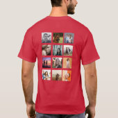 50e verjaardag Creëer Uw eigen multi-foto T-shirt (Achterkant)