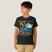 50e verjaardag Cruise B-Day Party Boy T-shirt (Voorkant volledig)