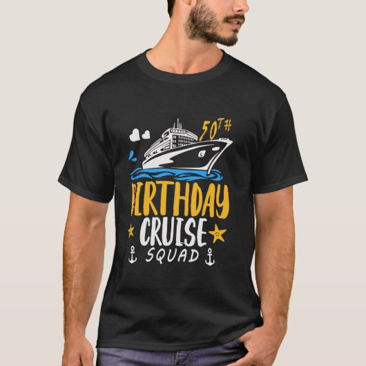50e verjaardag Cruise Squad Gifts 2024 Matching Pa T-shirt (Voorkant)