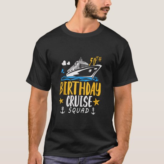 50e verjaardag Cruise Squad Gifts 2024 Matching Pa T-shirt (Voorkant)