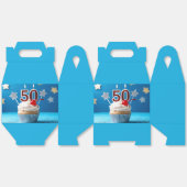 50e verjaardag Cupcake Bedankdoosjes (Ongevouwen)
