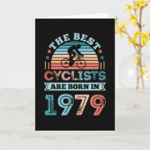 50e verjaardag Cycling Gift Best Cyclist, geboren  Kaart (Gele Bloem)