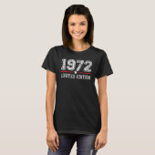 50e verjaardag Dames Gents 50 jaar  1972 T-shirt (Voorkant volledig)