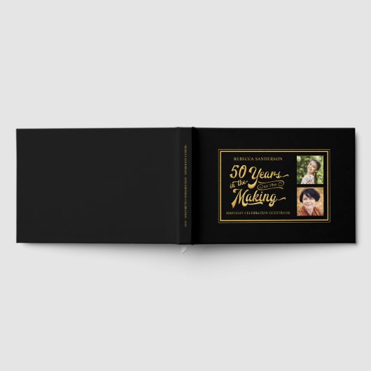 50e verjaardag Dan en nu Foto's Black Gold Gastenboek (Volledig)
