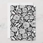 50e verjaardag Dank je Minimalistische Zonnebloem Bedankkaart (Achterkant)