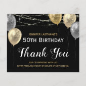 50e verjaardag Dank u wel (Voorkant)