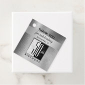 50e verjaardag Dank u wel Bedankjes Labels (In situ)