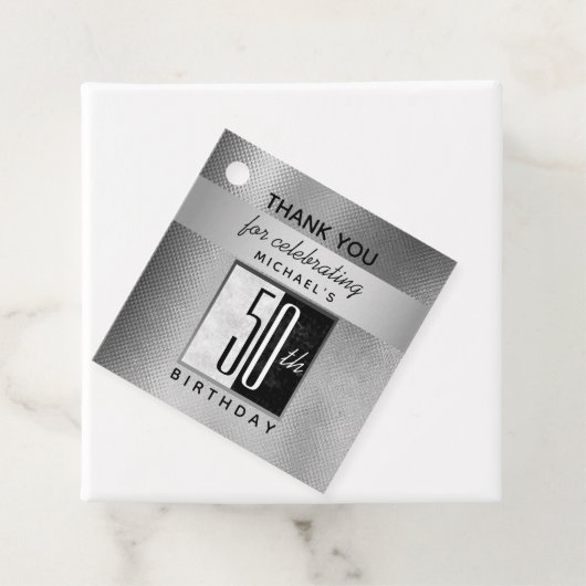 50e verjaardag Dank u wel Bedankjes Labels (In situ)