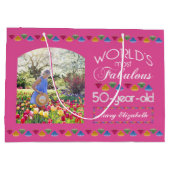 50e verjaardag De meest verbluffende Pareltjes Roz Groot Cadeauzakje (Achterkant)