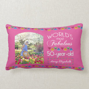 50e verjaardag De meest verbluffende Pareltjes Roz Kussen