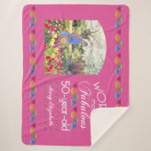 50e verjaardag De meest verbluffende Pareltjes Roz Sherpa Deken (Voorkant)