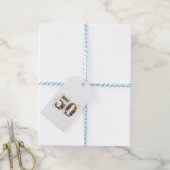 50e verjaardag decoratieve Wildflower tekst Cadeaulabel (Met Touw)