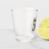 50e verjaardag decoratieve Wildflower tekst Shot Glas (Links)