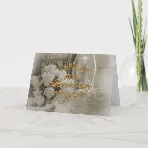 50e verjaardag deel uitnodiging kaart elegant