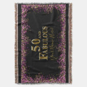 50e verjaardag deken (Voorkant Verticaal)