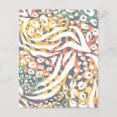 50e verjaardag Dierafdrukken Uitnodigingen (Achterkant)