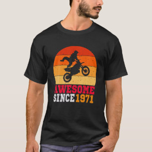 50e Verjaardag Dirt Bike 50 Jaar Oud  Retro T-shirt