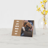 **50E** VERJAARDAG DOWN AND OUT???? KAART (Gele Bloem)