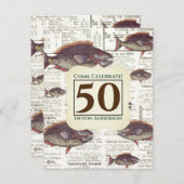 50e verjaardag Duitse krant Vis Kaart (Voorkant / Achterkant)