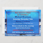 50e verjaardag - Een grote haard (vis) Kaart (Achterkant)