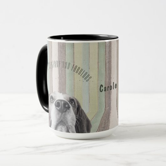 50e verjaardag een halve eeuw en fantastisch mok (Voorkant links)