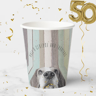 50e verjaardag een halve eeuw en fantastisch papieren bekers